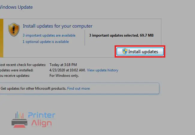 Install Updates