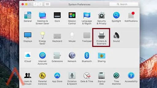 select Print & Fax, Printers & Scanners