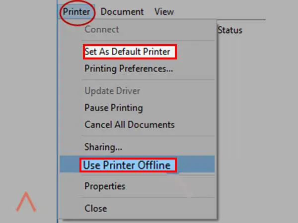 Use Printer Offline