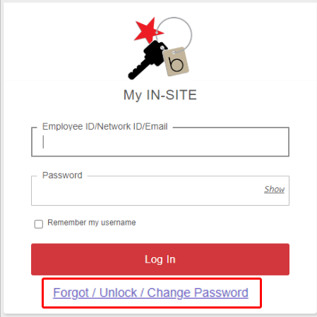 Click on Forgot Password link