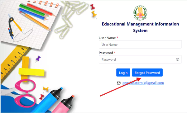 EMIS TNschool Gov In Login Forgot Passwords