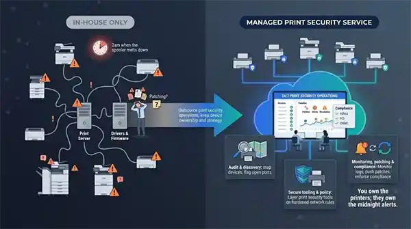 Managed print security services